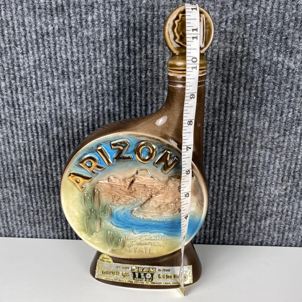 Vintage Jim Beam Arizona Grand Canyon State Decanter Regal China Ceramic Bottle